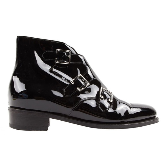 HAND CRAFTED IN UK_WEARABLE ART! Rare Patent Leather John Lobb Willow! - Picture 14 of 16